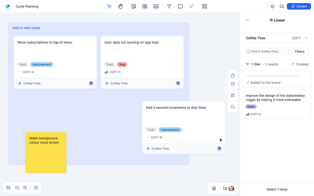 Whiteboard for Linear — Qualdesk